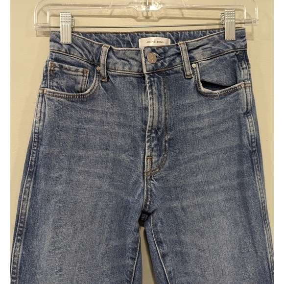 Anine Bing High Waist Medium Wash Skinny Jeans Size 23 - Picture 2 of 7